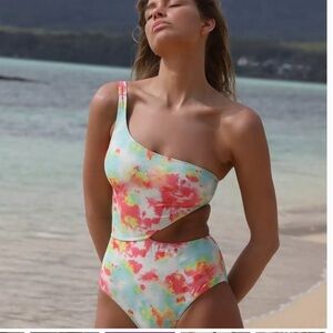 NWT Free People x Hannah Rosen Asymmetrical One-Piece